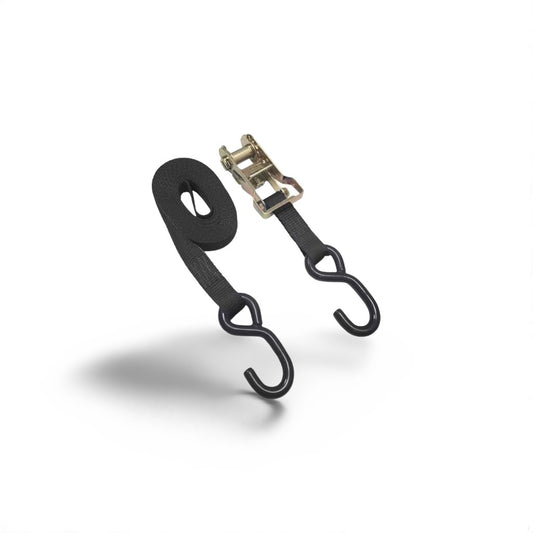 1″x15′ S-Hook Ratchet Strap